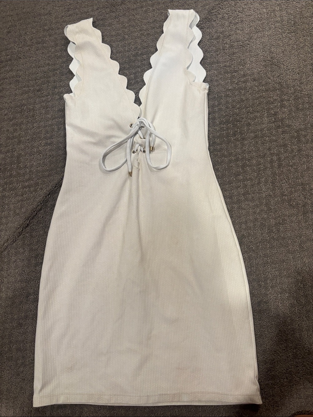Marysia Swim White Scalloped Midi Dress